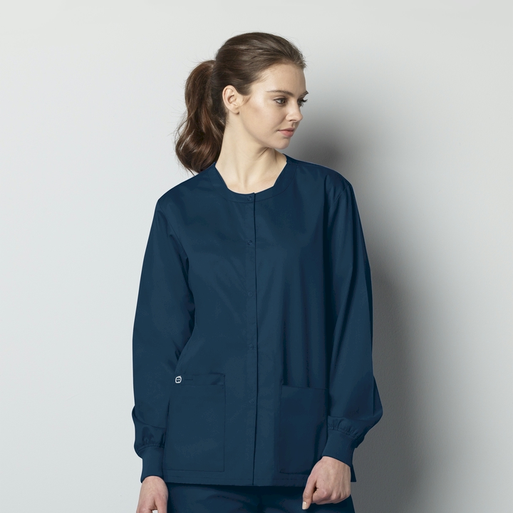 womens caribbean blue Long Sleeve Smocks, Smocks, Long Sleeve, pockets, with pockets, long, sleeve, smocks,  smock, teachers, pharmacy, workers, supermarket, artists, childcare, unisex, womens, women’s, coverage, mens, men’s, long sleeve, sleeved, WonderWink, pharmacists, doctors, lab technicians, salon stylists, artists, day care workers, shop, counter workers, lab, counter, womens smocks, counter coats, vests, fame fabrics, fame vests, waitress, waiter, food service, adults, pockets, art, salons, hairdressers, protection, cover up, wonderwork, cheap, low cost, quality, school, daycare, fabric, 2, pocket, snap, front, cotton, snap front, pocket, church, churches, safety, childcare, uniforms, 