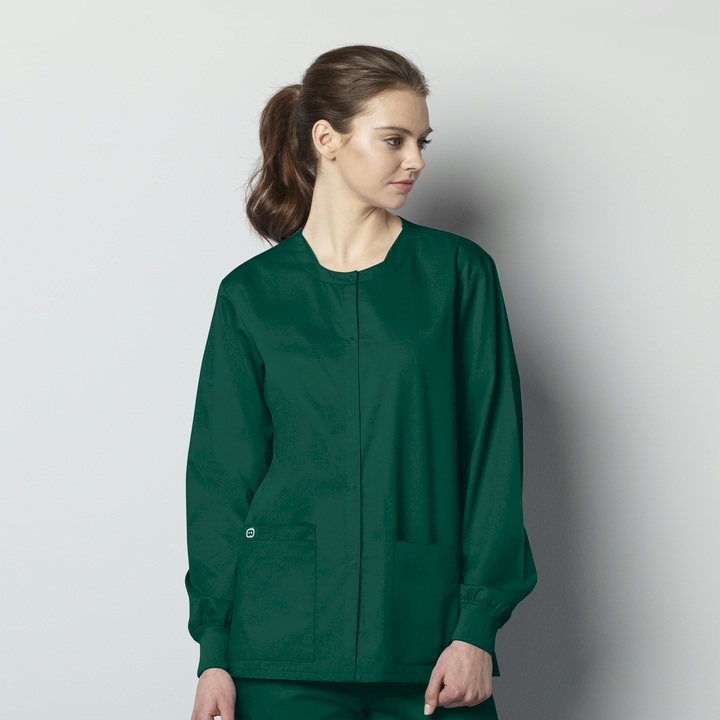 womens Hunter green long sleeve smocks, long, pockets, with pockets, sleeve, smocks,  smock, teachers, pharmacy, workers, supermarket, artists, childcare, unisex, womens, women’s, coverage, mens, men’s, long sleeve, sleeved, wonderwink, pharmacists, doctors, lab technicians, salon stylists, artists, day care workers, shop, counter workers, lab, counter, womens smocks, counter coats, vests, fame fabrics, fame vests, waitress, waiter, food service, adults, pockets, art, salons, hairdressers, protection, cover up, wonderwork, cheap, low cost, quality, school, daycare, fabric, 2, pocket, snap, front, cotton, snap front, pocket, church, churches, safety, childcare, uniforms, 